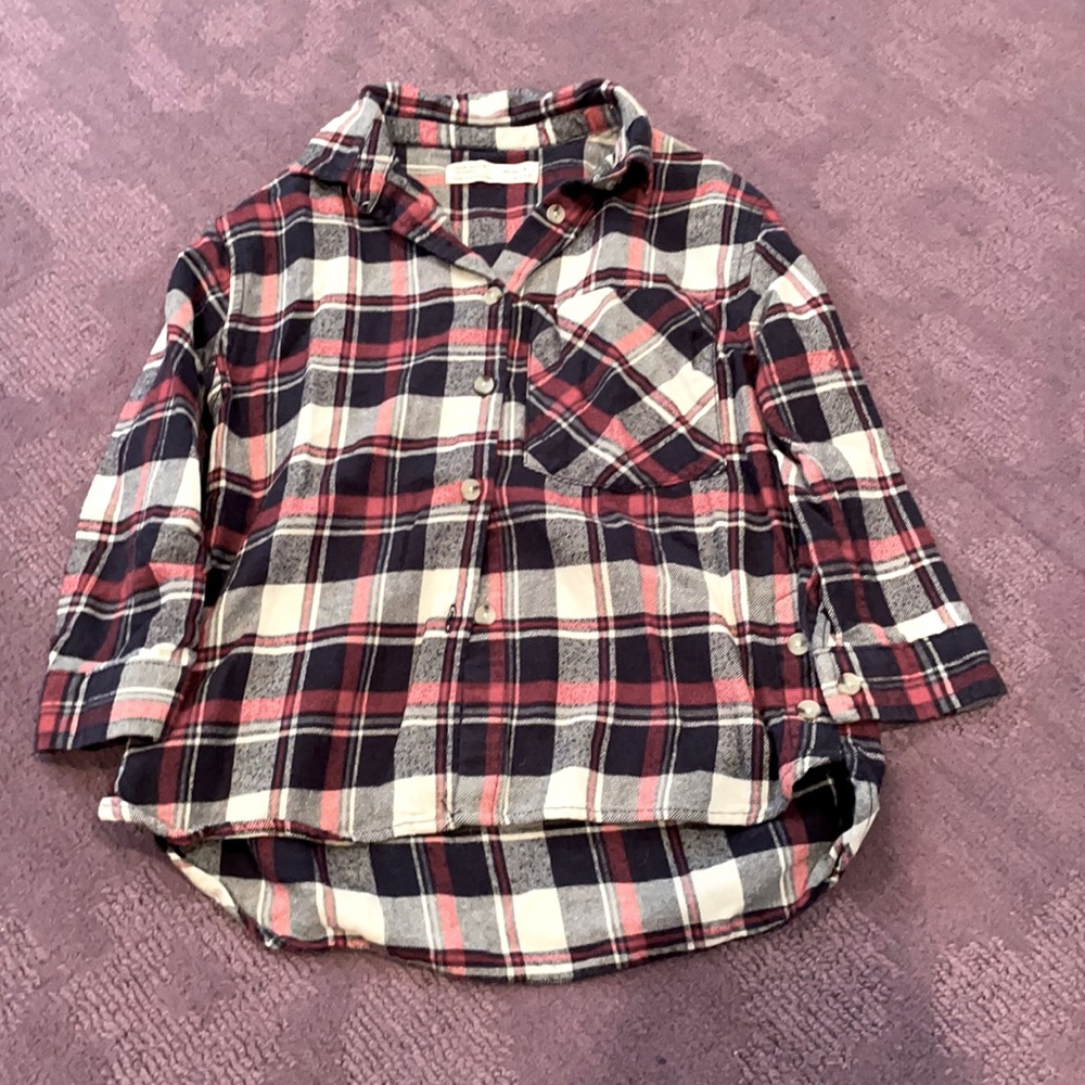 Zara girls plaid shirt